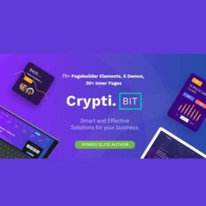 CryptiBIT - Technology, Cryptocurrency, ICO/IEO Landing Page WordPress theme
