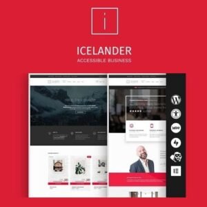 Icelander - Accessible Business Portfolio & WooCommerce WordPress Theme